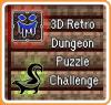 3D Retro Dungeon Puzzle Challenge Box Art Front